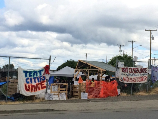Discontent City squatters camp in Nanaimo